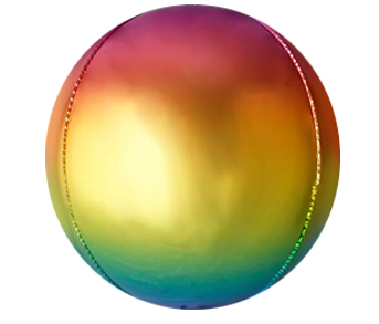 Ombre Rainbow ORBZ Foil Balloon